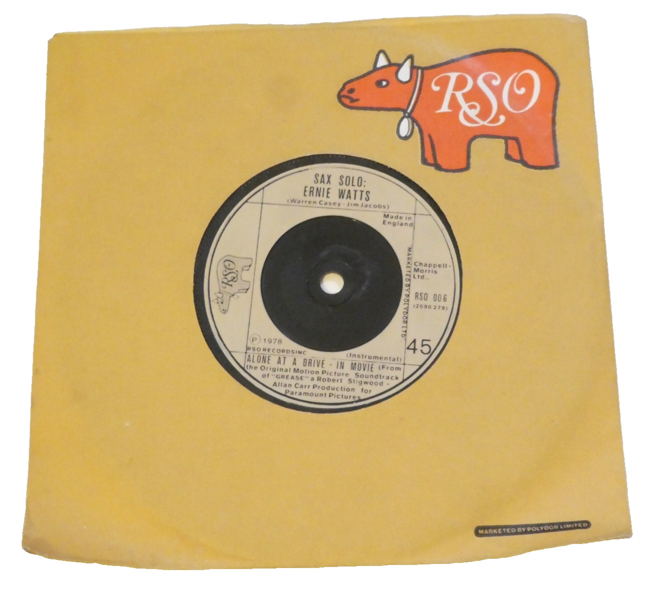 John Travolta Youre The One That I Want 45 RPM Vinyl Record Single VG 1978