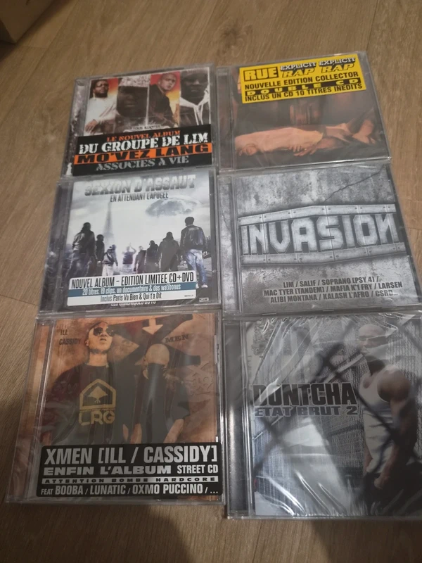 6 cd rap fr ( neuf )