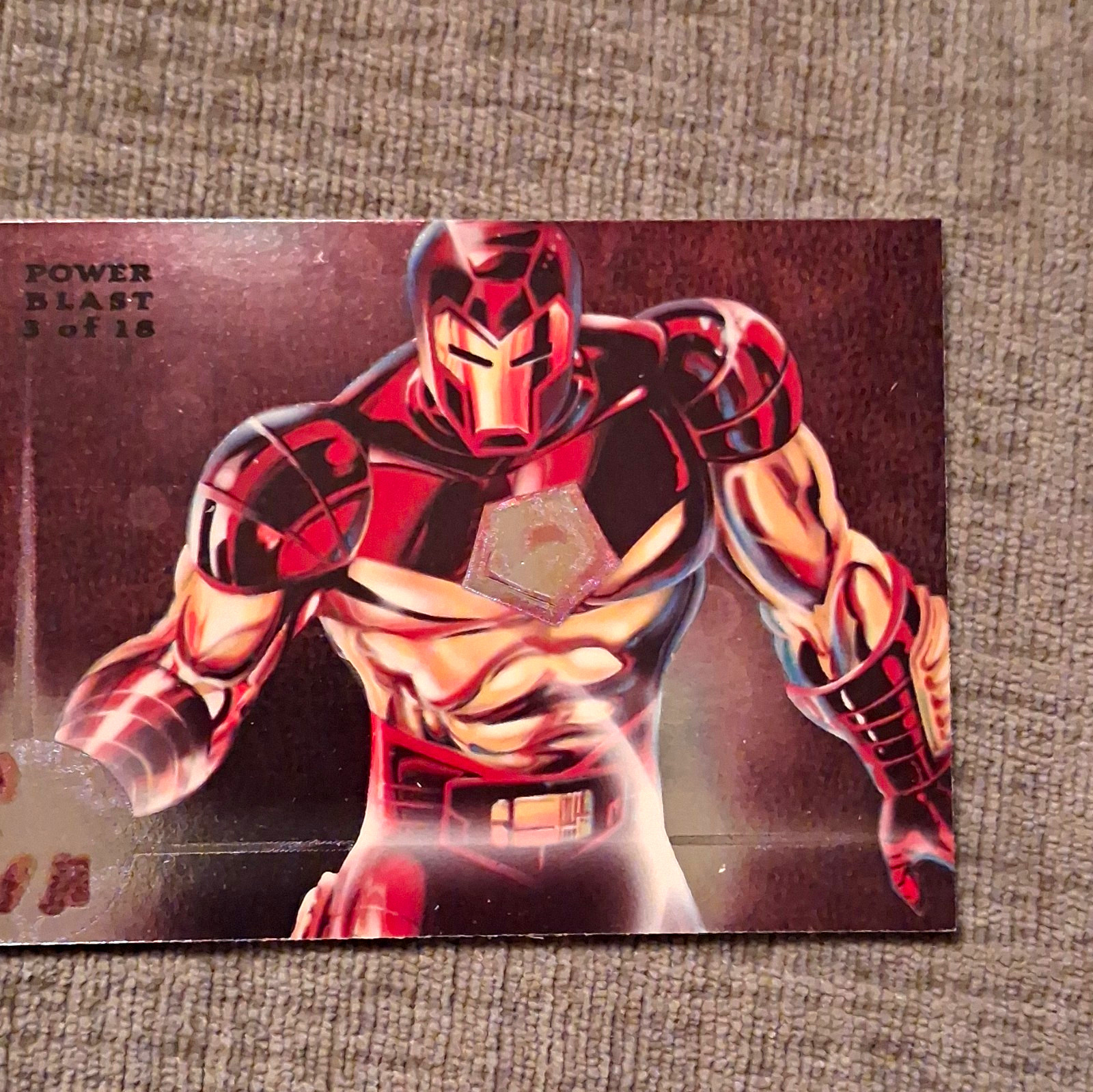 Flair 1994 Flair Marvel Iron Man Power Blast Trading Card non sportiva