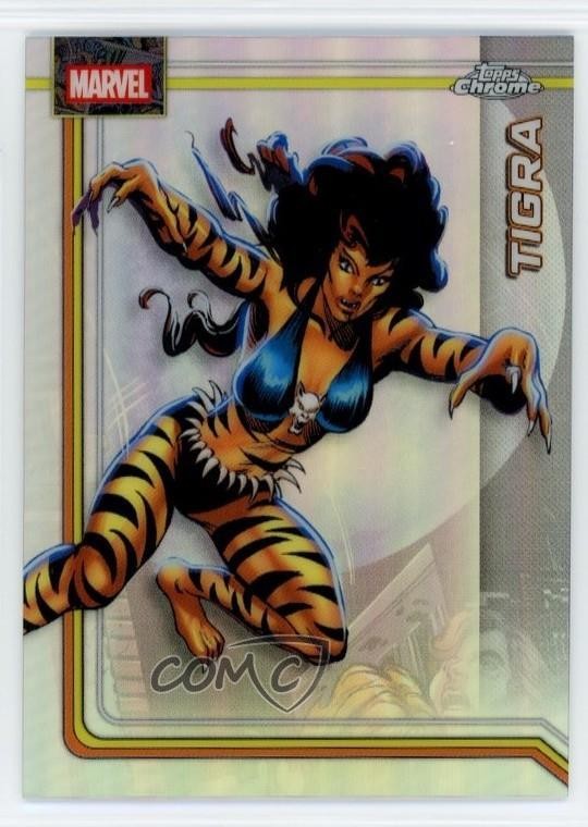 2026 Topps Chrome Marvel Comics Refractor Tigra #179 1u1v