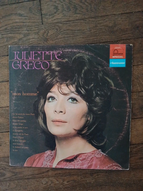 Vinyle Juliette greco mon homme
