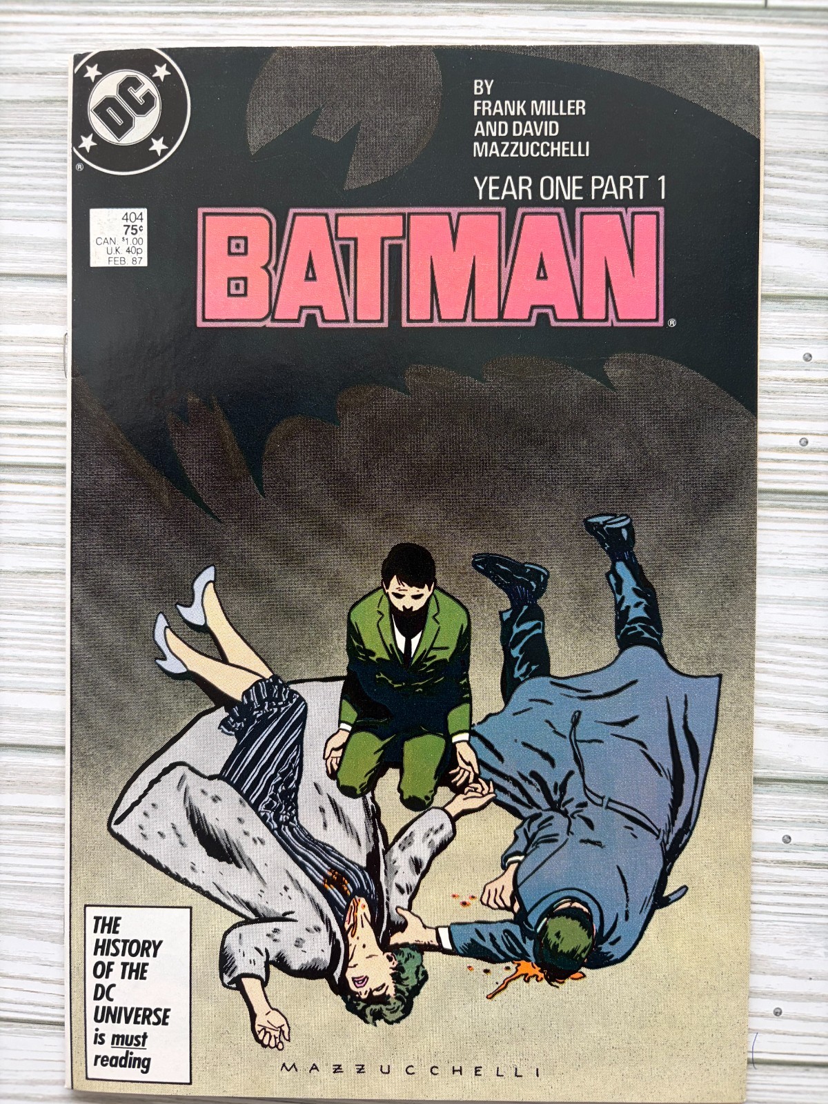 Batman #404 Anno Uno 1987 VF/VF+ 1° App di Holly Robinson! Frank Miller