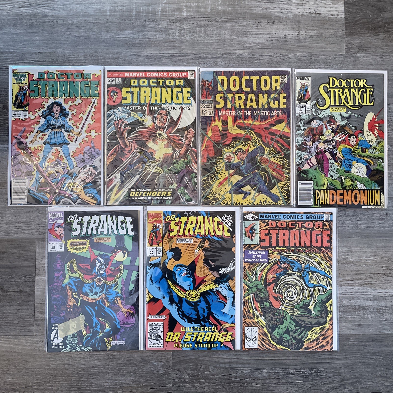 Vintage DOCTOR STRANGE Marvel Comic Book Lot(8x) ~BAGGED & BOARDED~ FAST SHIP!