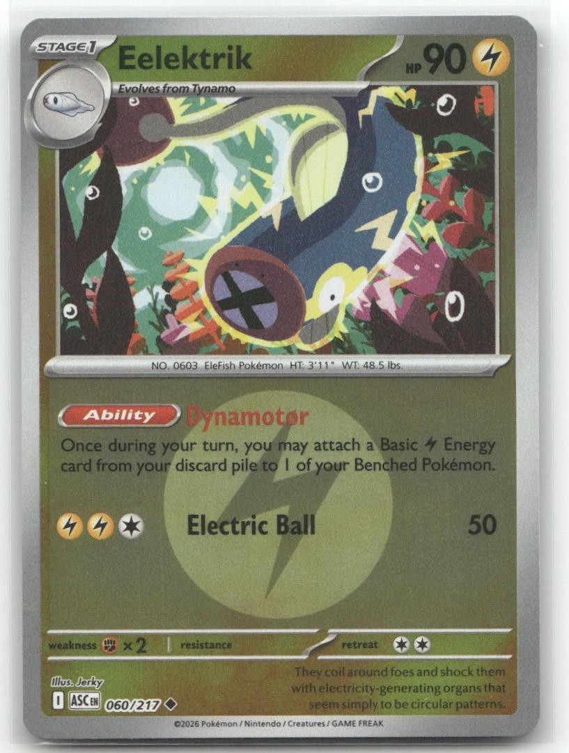 Eelektrik Energy Symbol Reverse Holo 060/217 ME: Ascended Heroes Pokemon TCG