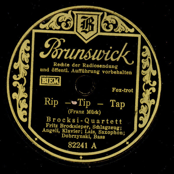 BROCKSI-QUARTETT Rip-Tip-Tap / So ist es...  Brunswick  Schellackplatte S4989