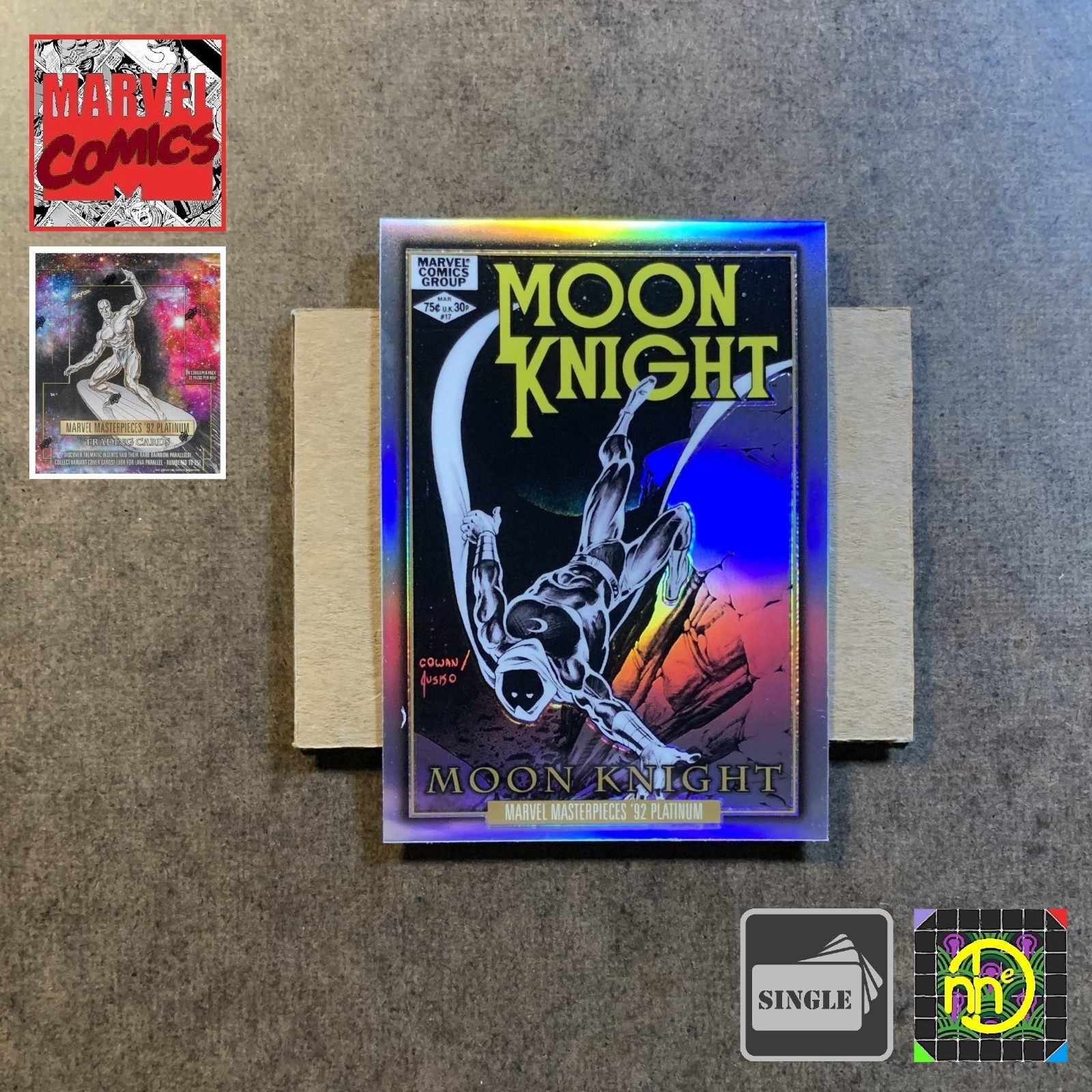 2024 Marvel Masterpieces 92 - COPERTINE FANTASTICHE ARCOBALENO - FC-5 Moon Knight #17