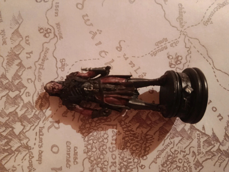 Pièce échecs eaglemoss seigneur des anneaux Lurtz fou noir