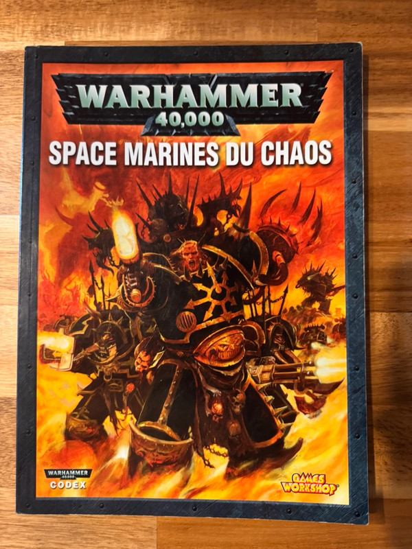 Codex : Space Marines du Chaos pour Warhammer 40,000.