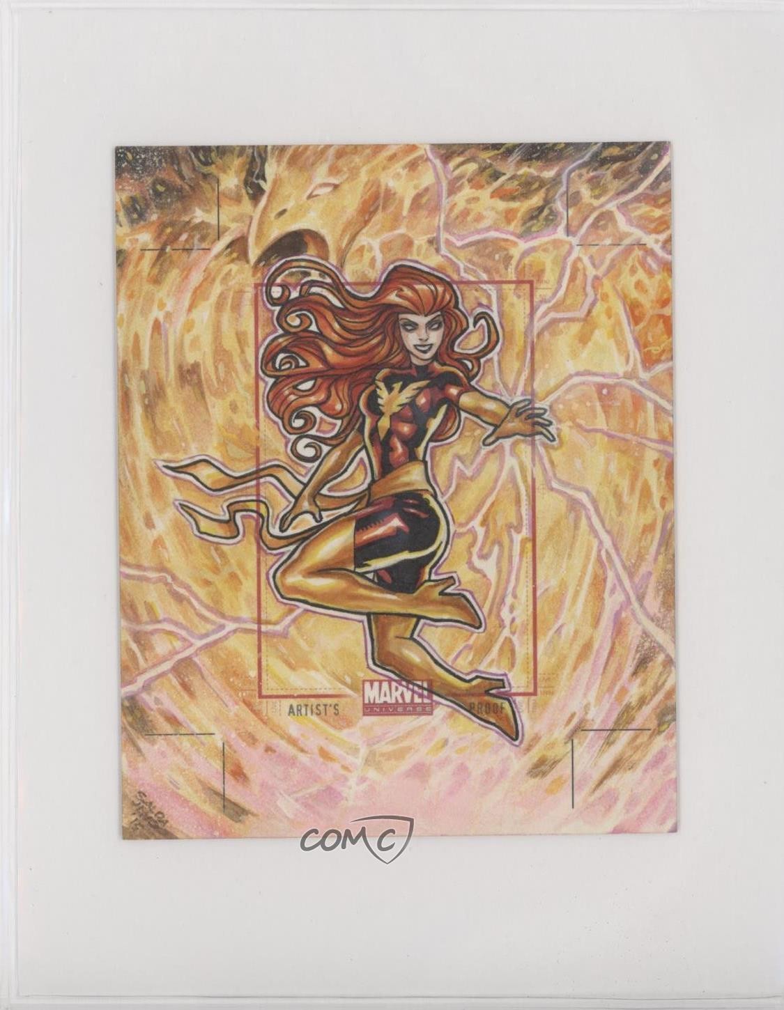 2014 Marvel Universe Artist's Proof 1/1 Jason Saldajeno Auto Sketch p1l