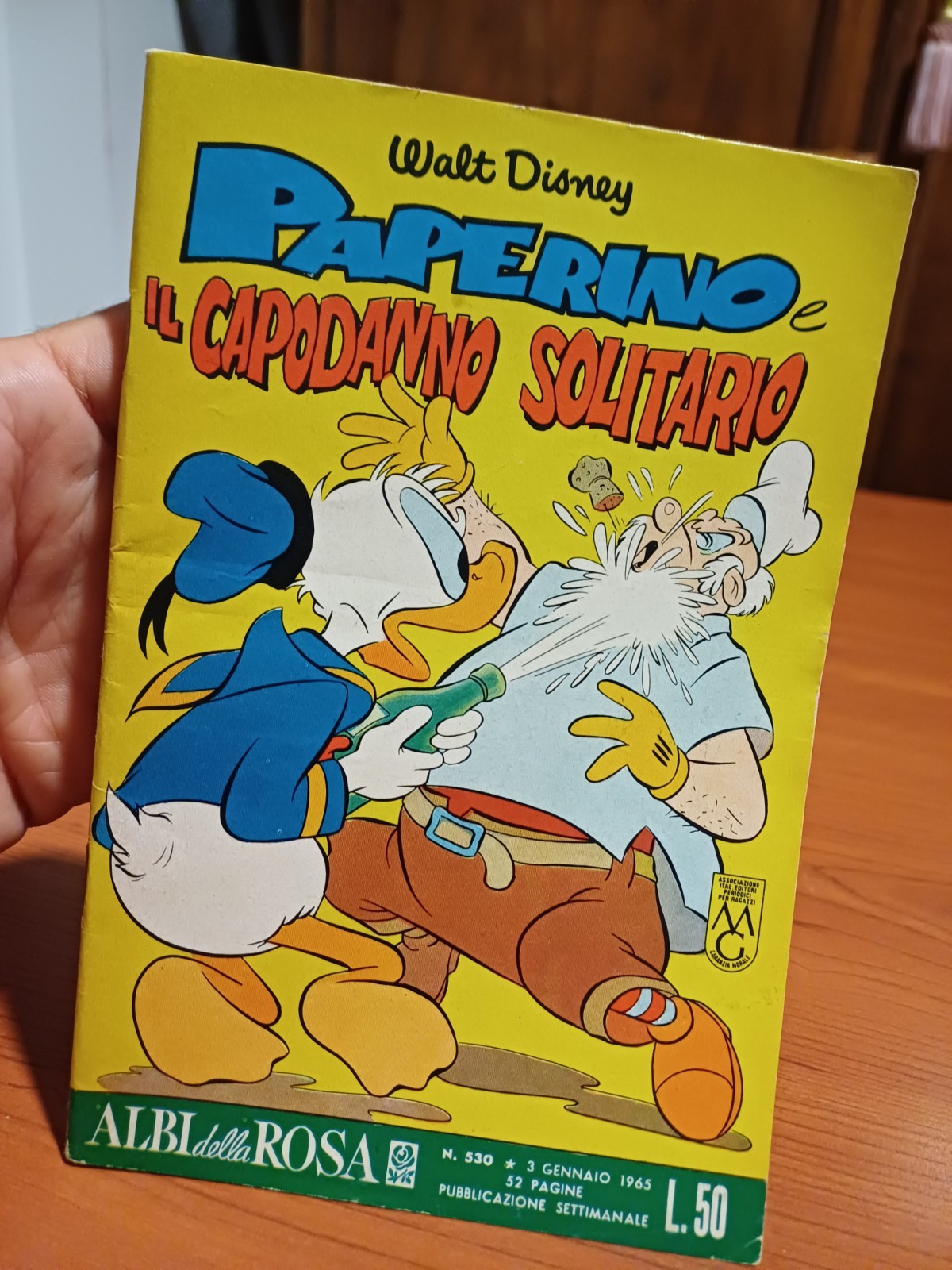 ALBI DELLA ROSA- DISNEY n. 530 " Paperino e il Capodanno solitario " 1965