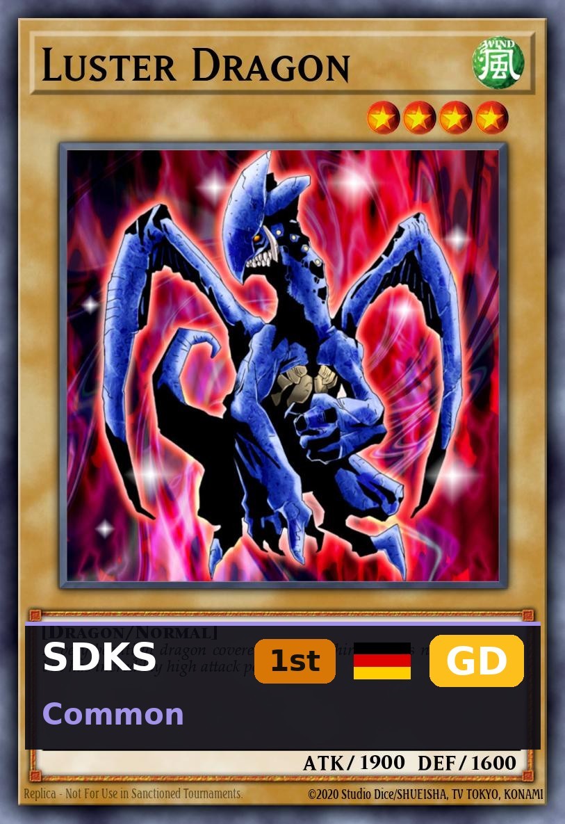 Schimmerdrache SDKS-019 1st Edition GD DE Yu-Gi-Oh