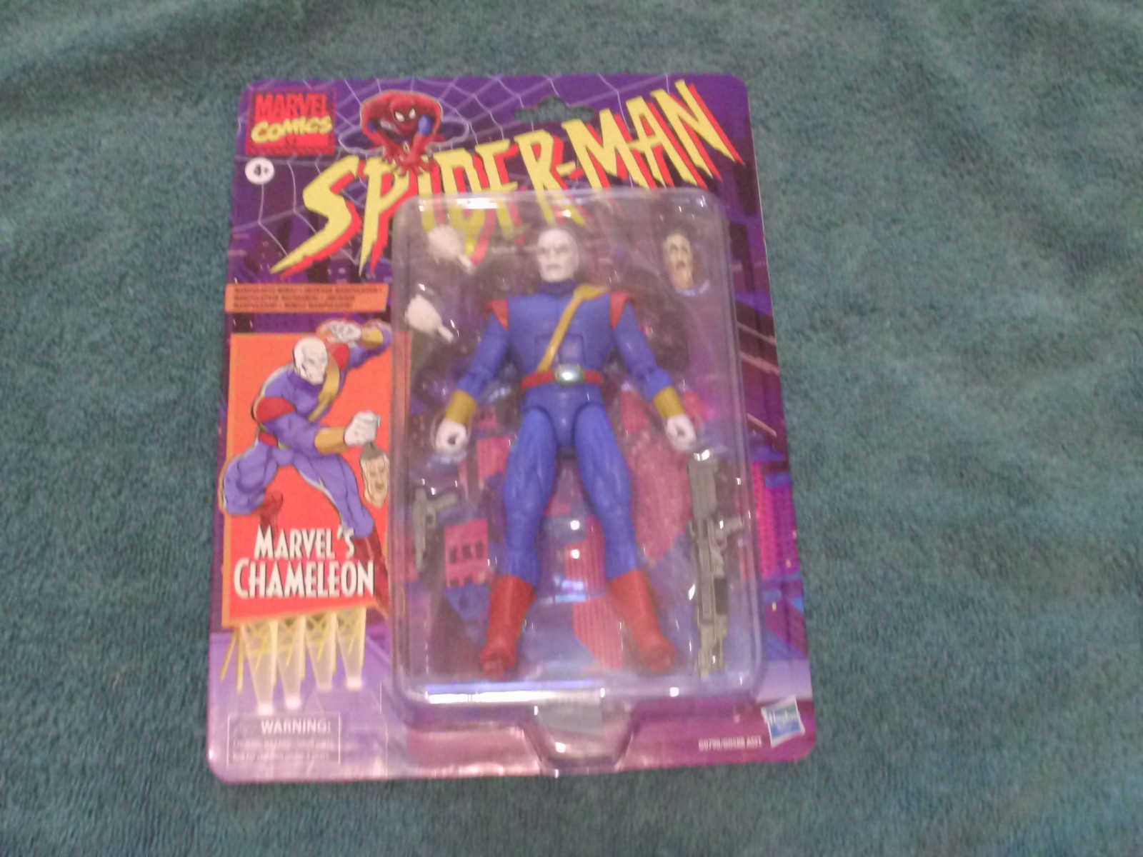 Marvel Legends Spider-Man Retro Card Chameleon 6" Modellino Nuovo 2025