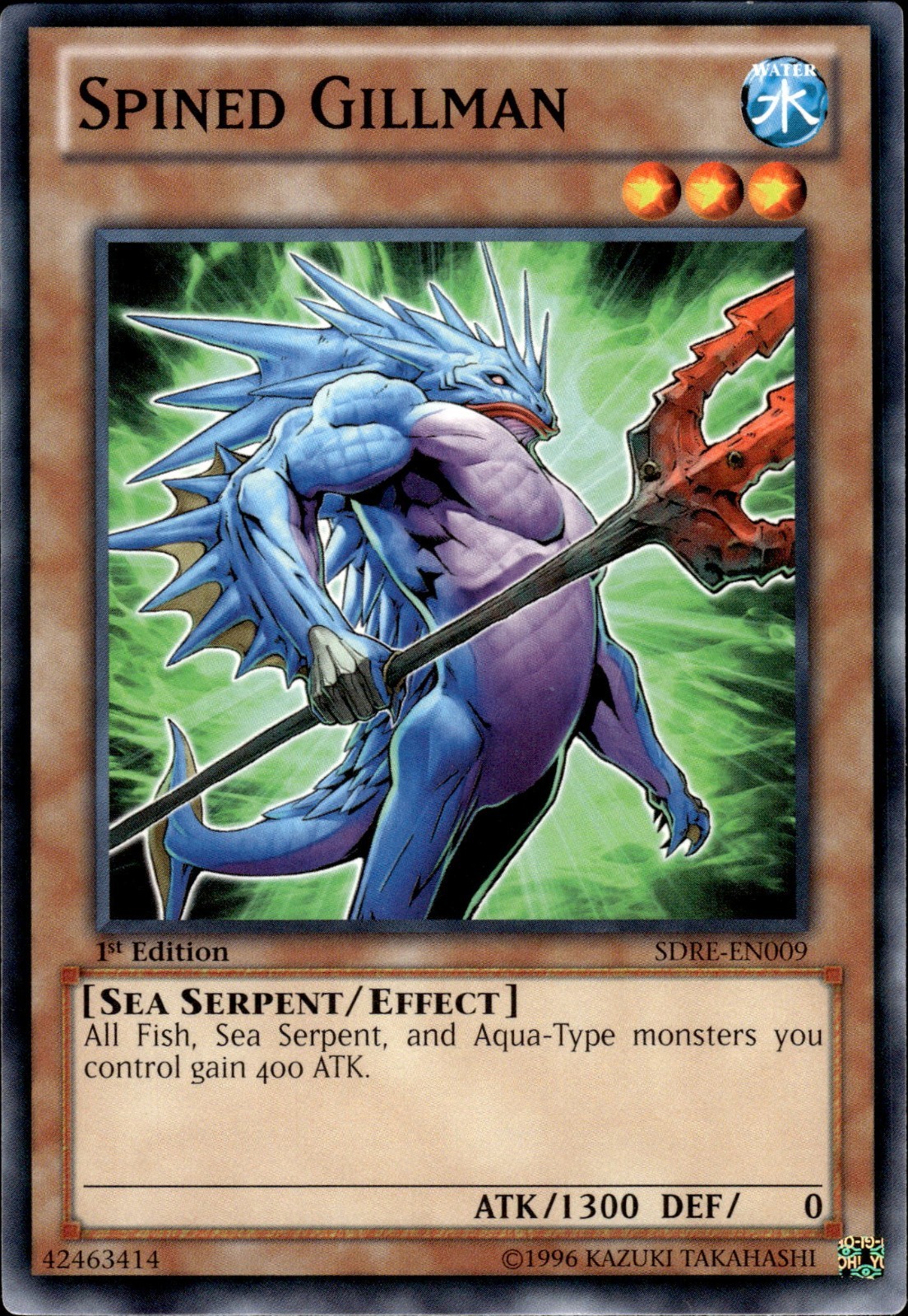 Spined Gillman - 1st Edition SDRE-EN009 - NM - YuGiOh