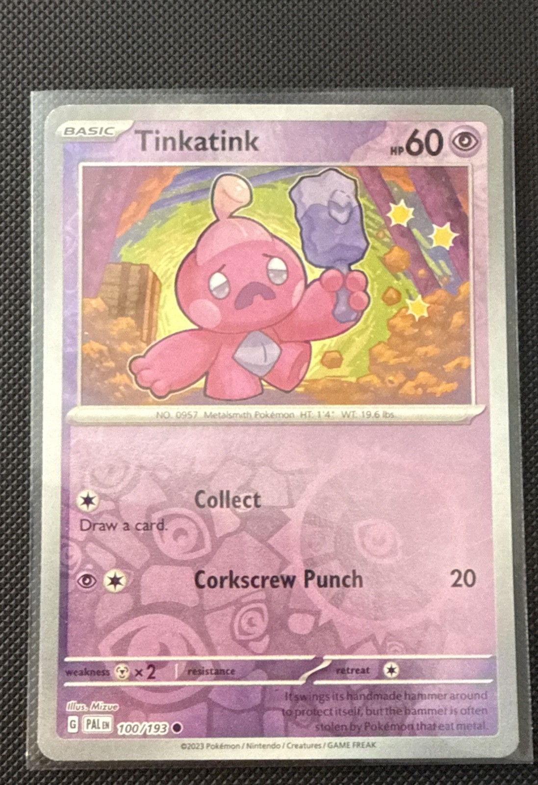 Tinkatink 100/193 Sv02: Paldea Evolved Reverse Holo