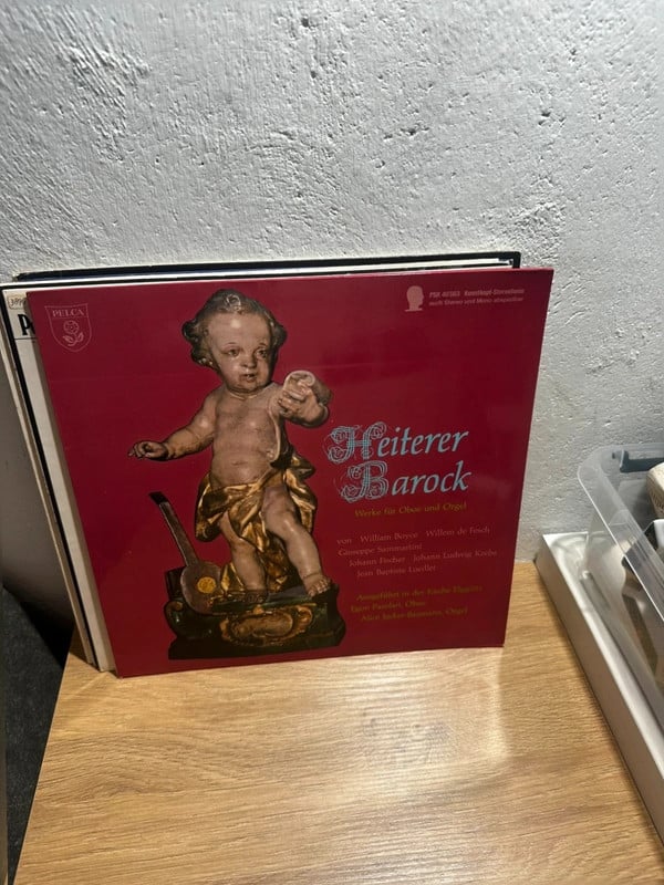 Heiterer Barock Werke für Oboe und Orgel Vinyl LP Klassik Schallplatte
