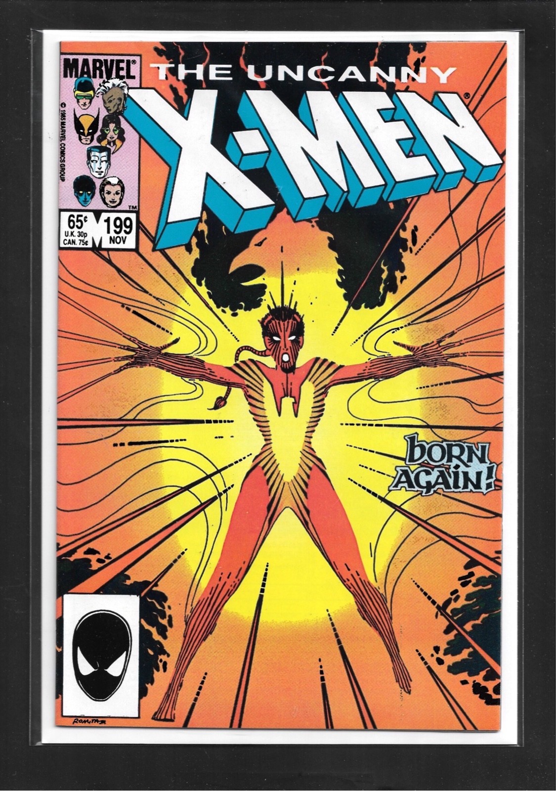 Uncanny X-Men #199 (1985): prima apparizione Rachel Summers come Fenice! Nuovo con scatola (9.4)!
