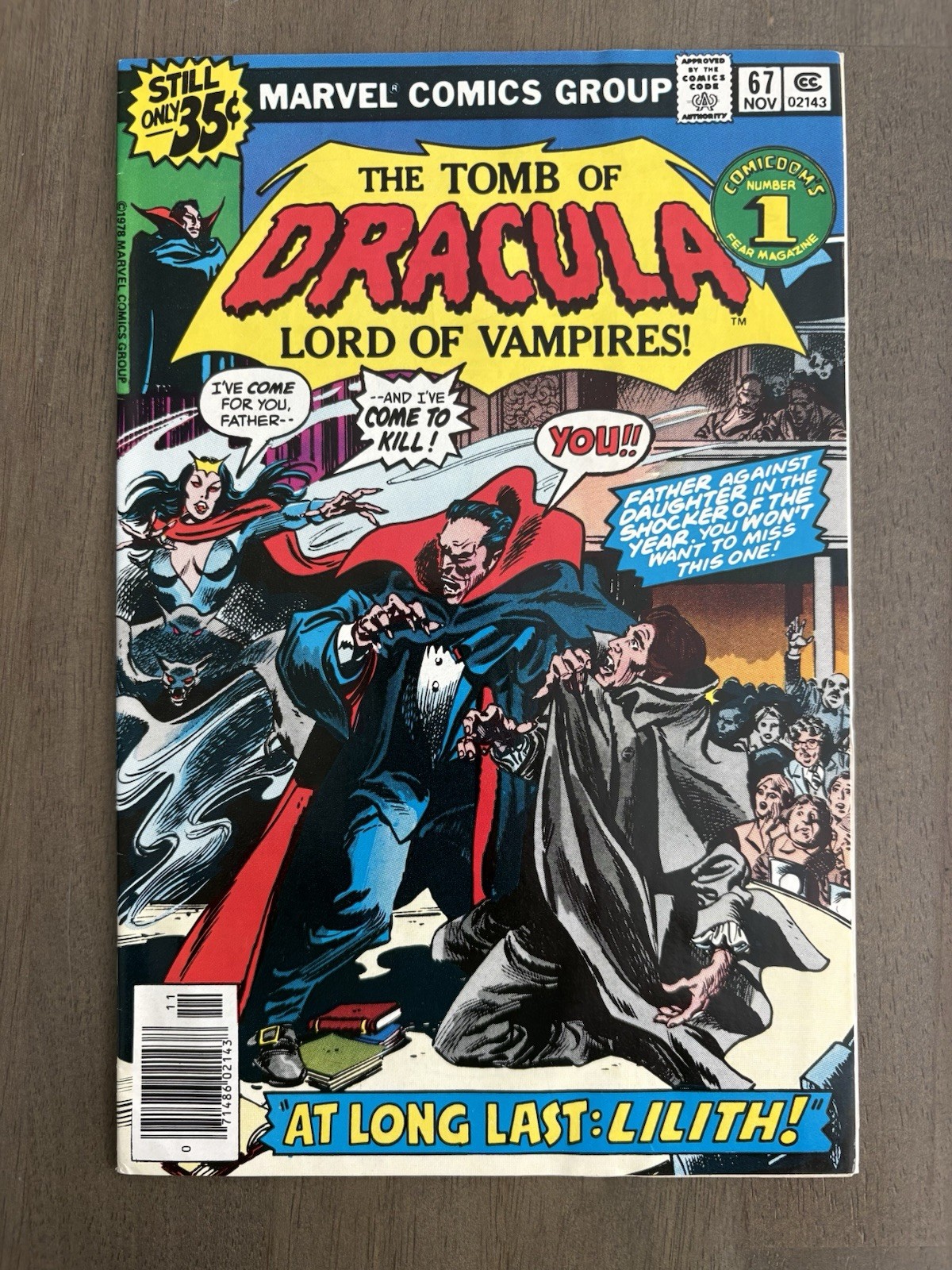 Tomba di Dracula #67 (Marvel Comics novembre 1978). Alta qualità!