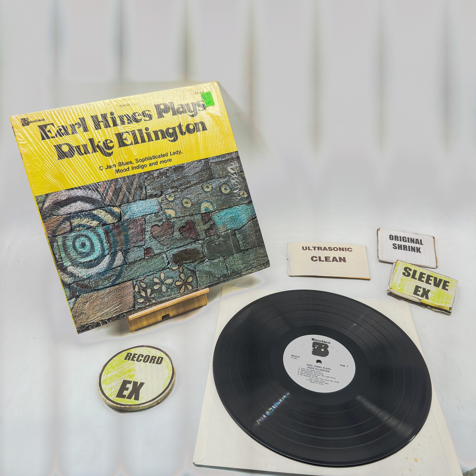 Earl Hines- Earl Hines Plays Duke Ellington EX/EX Ultrasonic Clean 1978