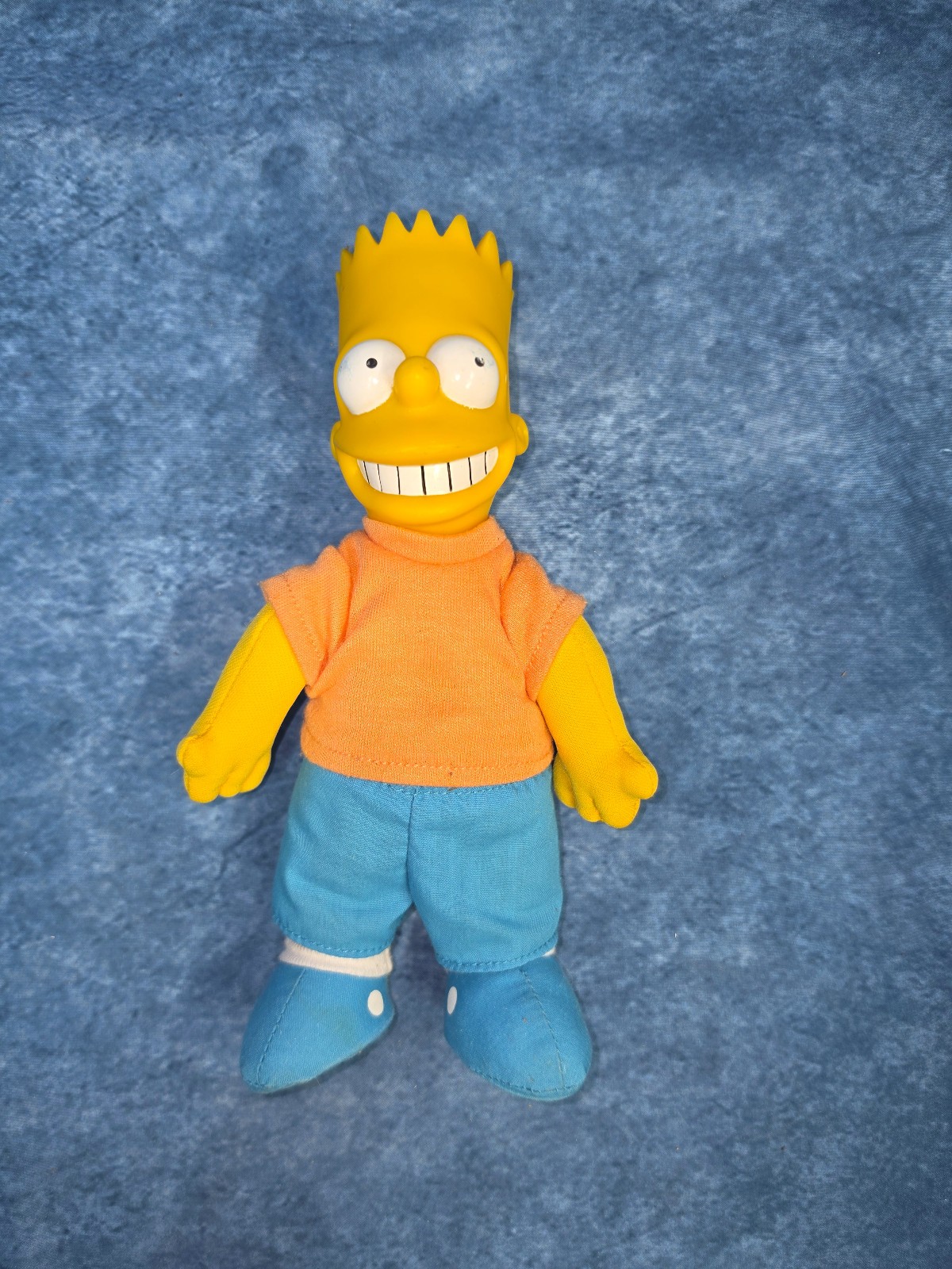 Vintage Simpsons Bart Simpson 8" bambola Burger King figura 1990 peluche testa vinile