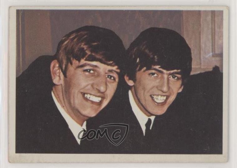 1964 Topps Beatles Diary Ringo Starr George Harrison The Beatles #43A 0e3