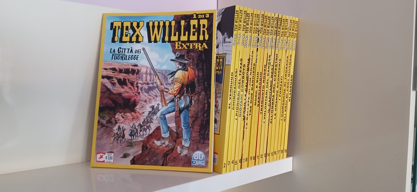TEX - LOTTO/SEQUENZA COMPLETA - TEX WILLER EXTRA DAL N°1 AL N°19 - NUOVI!!!!!!!!