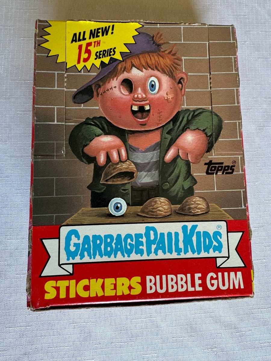 Pattumiera spazzatura bambini serie 15 1988 scatola vuota.
