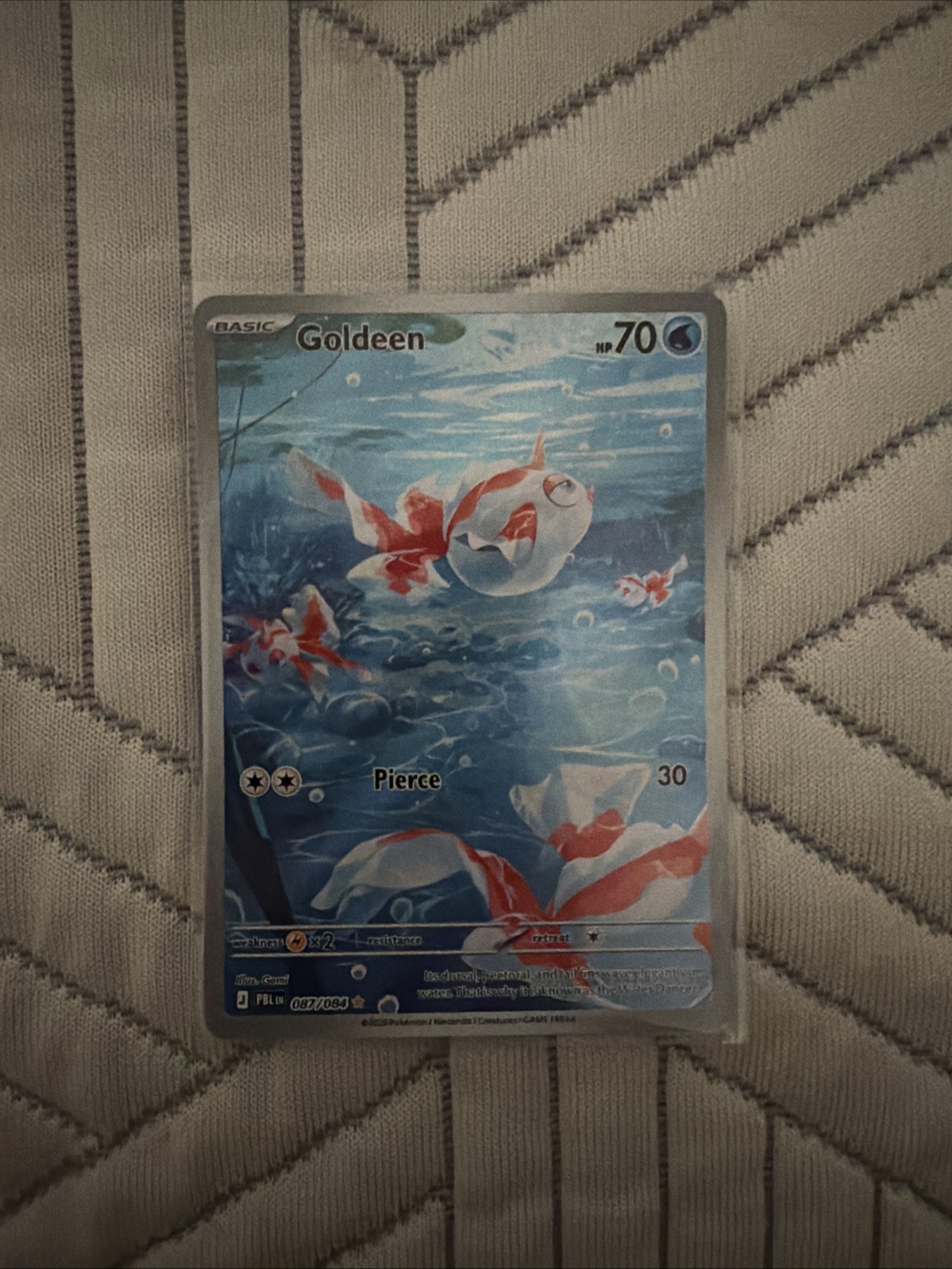 Goldeen 087/084 Illustration Rare Pitch Black Pokemon Holo Near Mint
