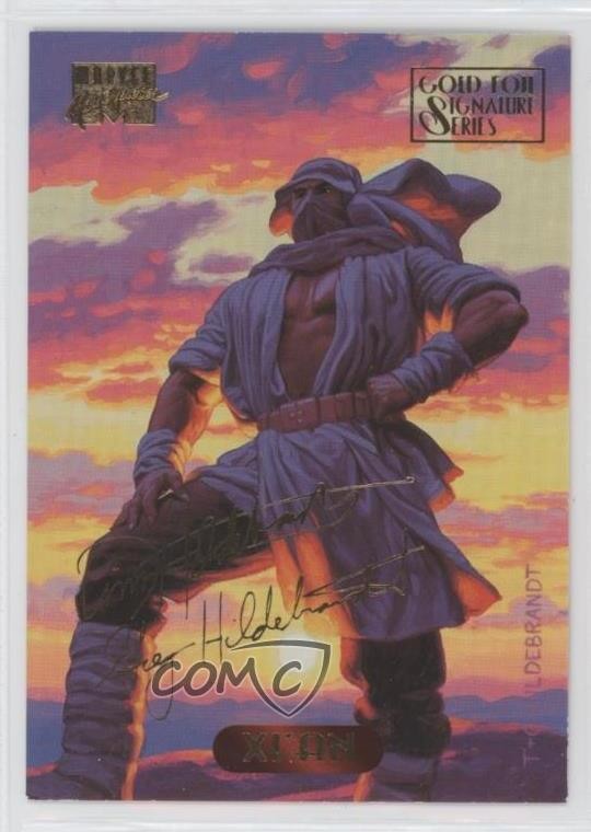 1994 Fleer Marvel Masterpieces Gold Foil Signature Series Xi'an #139 1z4