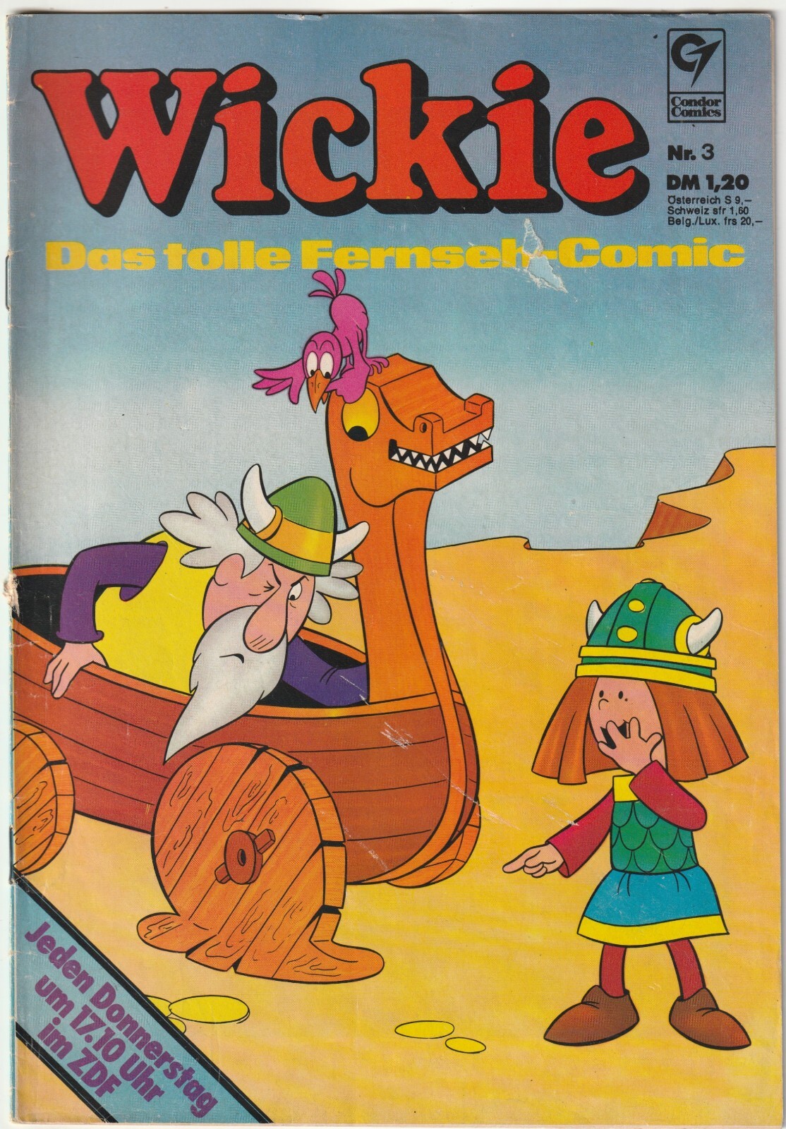 ✪ WICKIE IL GRANDE FUMETTO TELEVISIVO #3, Condor Editore 1974 COMICHEFT Z2