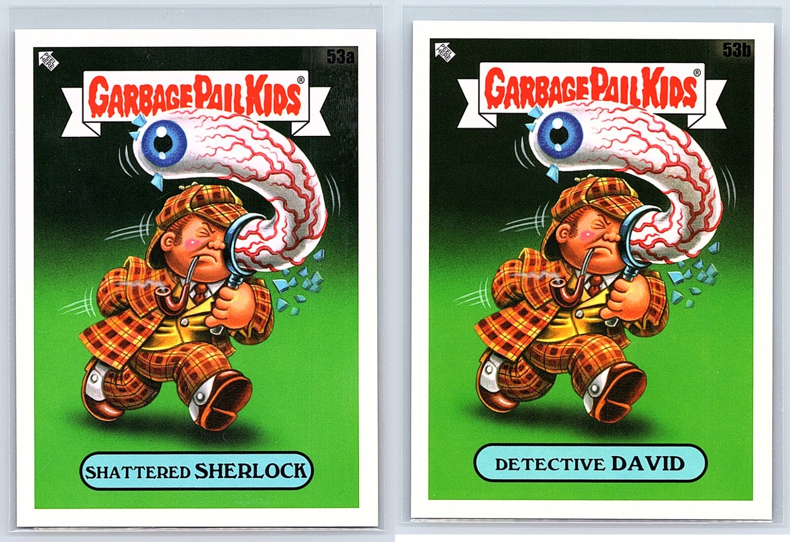 Sherlock Holmes Detective Spazzatura Secchio Bambini Spoof Set di 2 Carte