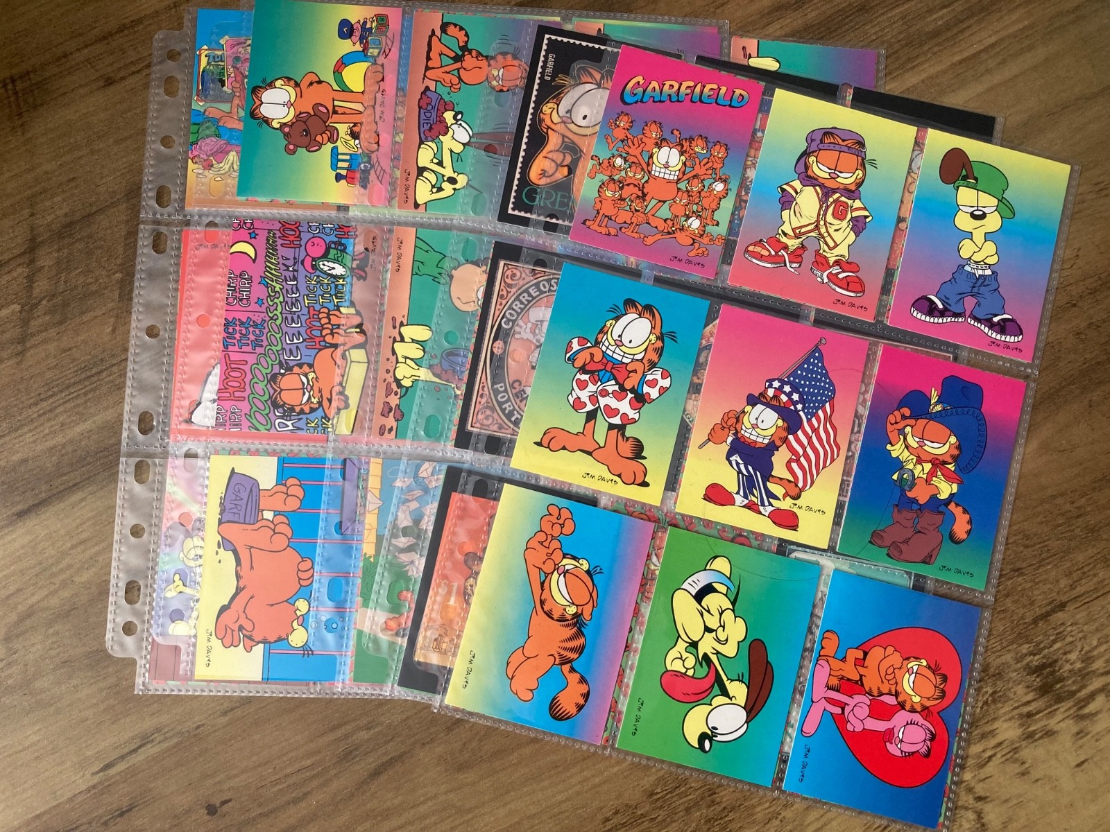 Garfield  series 1 - 1995 ‘Krome’ cards, incomplete set, NT MINT condition