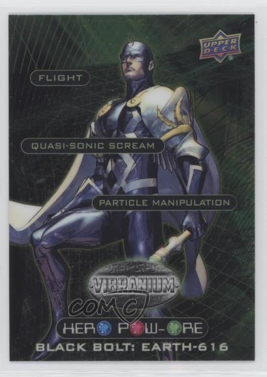 2015 Upper Deck Marvel Vibranium Hero Pow-Ore Black Bolt #HP-7 2k3