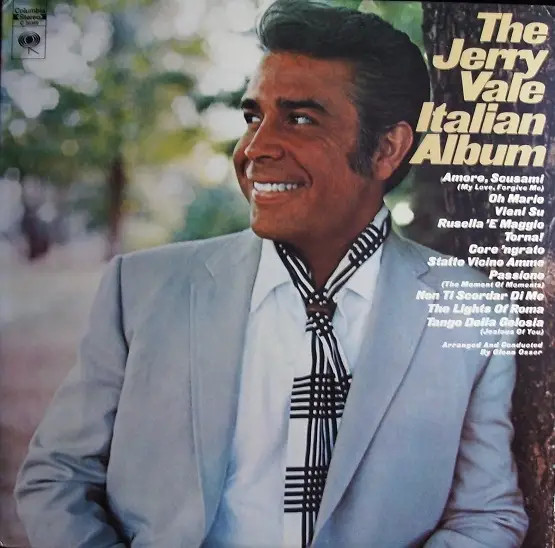 Jerry Vale The Jerry Vale Italian Album Columbia LP in Vinile 33 U/min EX