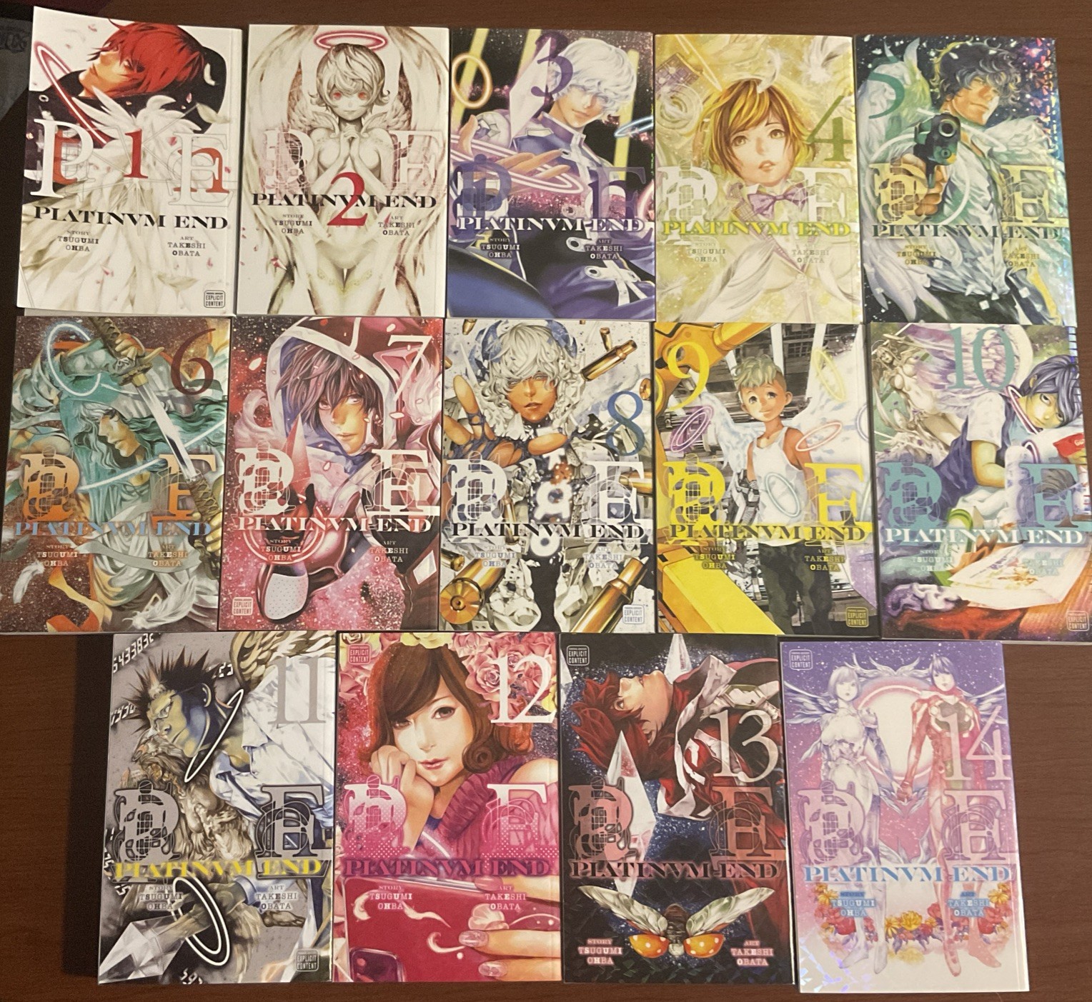 Lotto Manga Platinum End Vol 1-14 Inglese VIZ Media Tsugumi Ohba Takeshi Obata