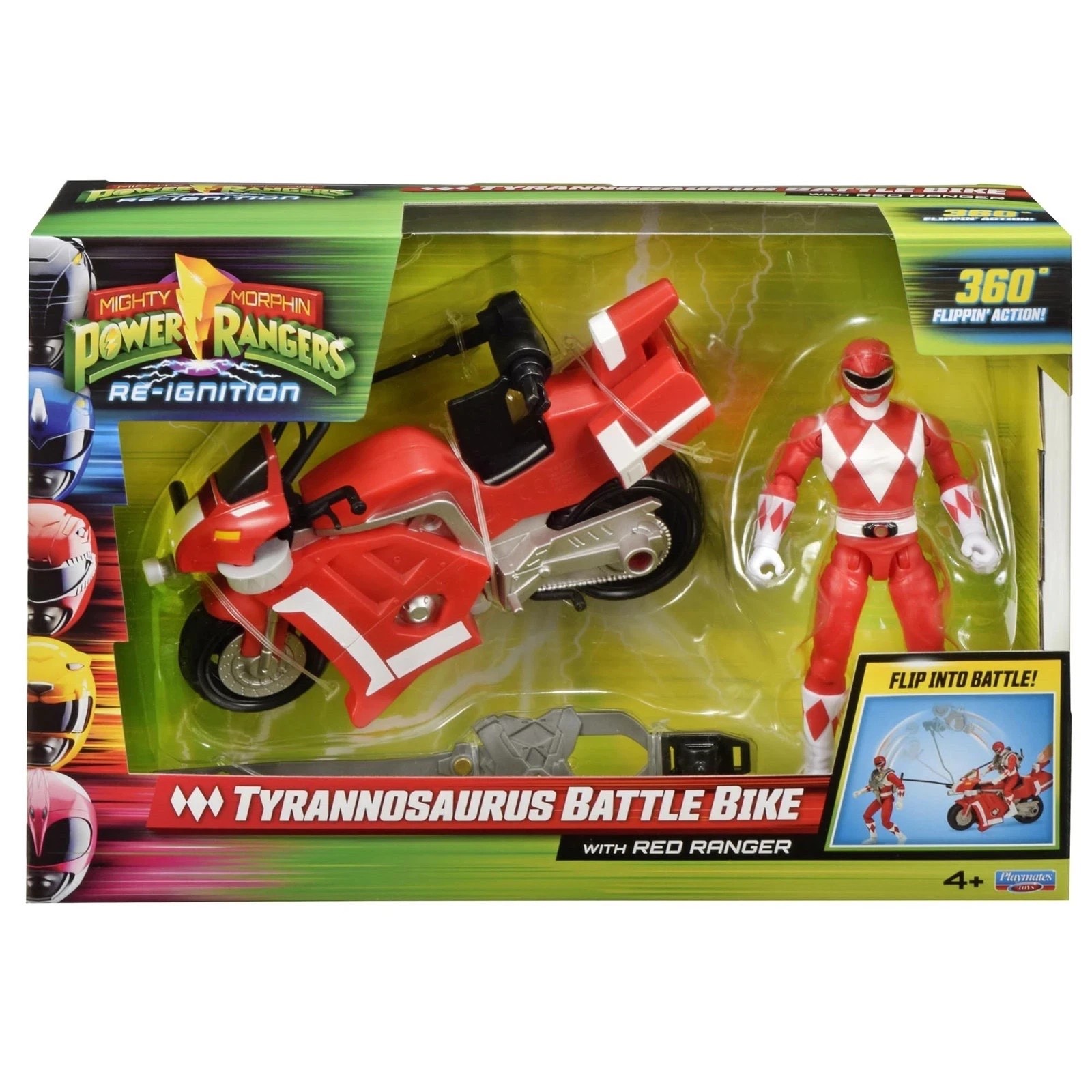 Mighty Morphin Power Rangers Re-Ignition Tyrannosaurus Battle Bike Red Ranger