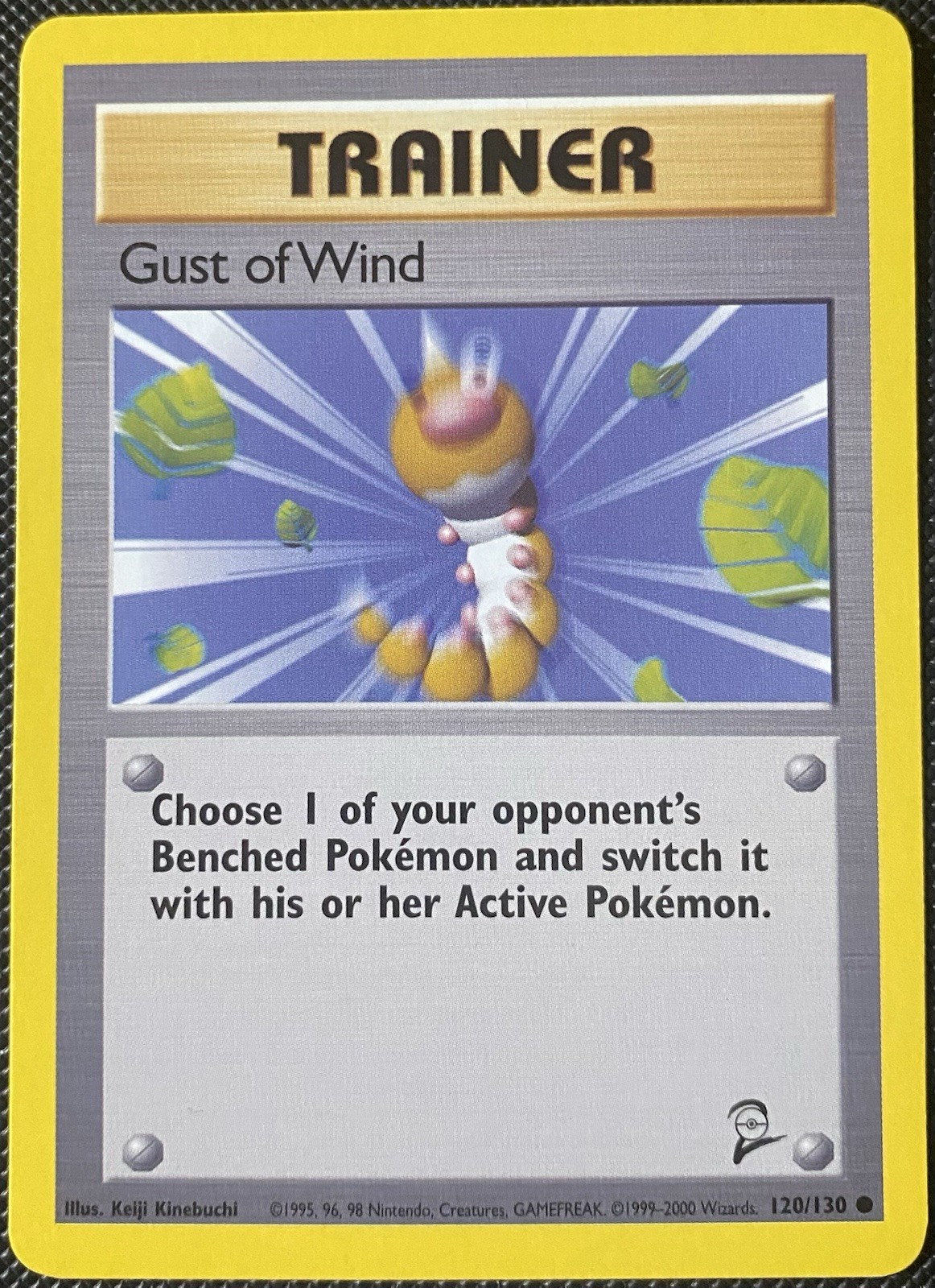 Gust of Wind 120/130 Base Set 2 Regular WOTC LP Pokémon