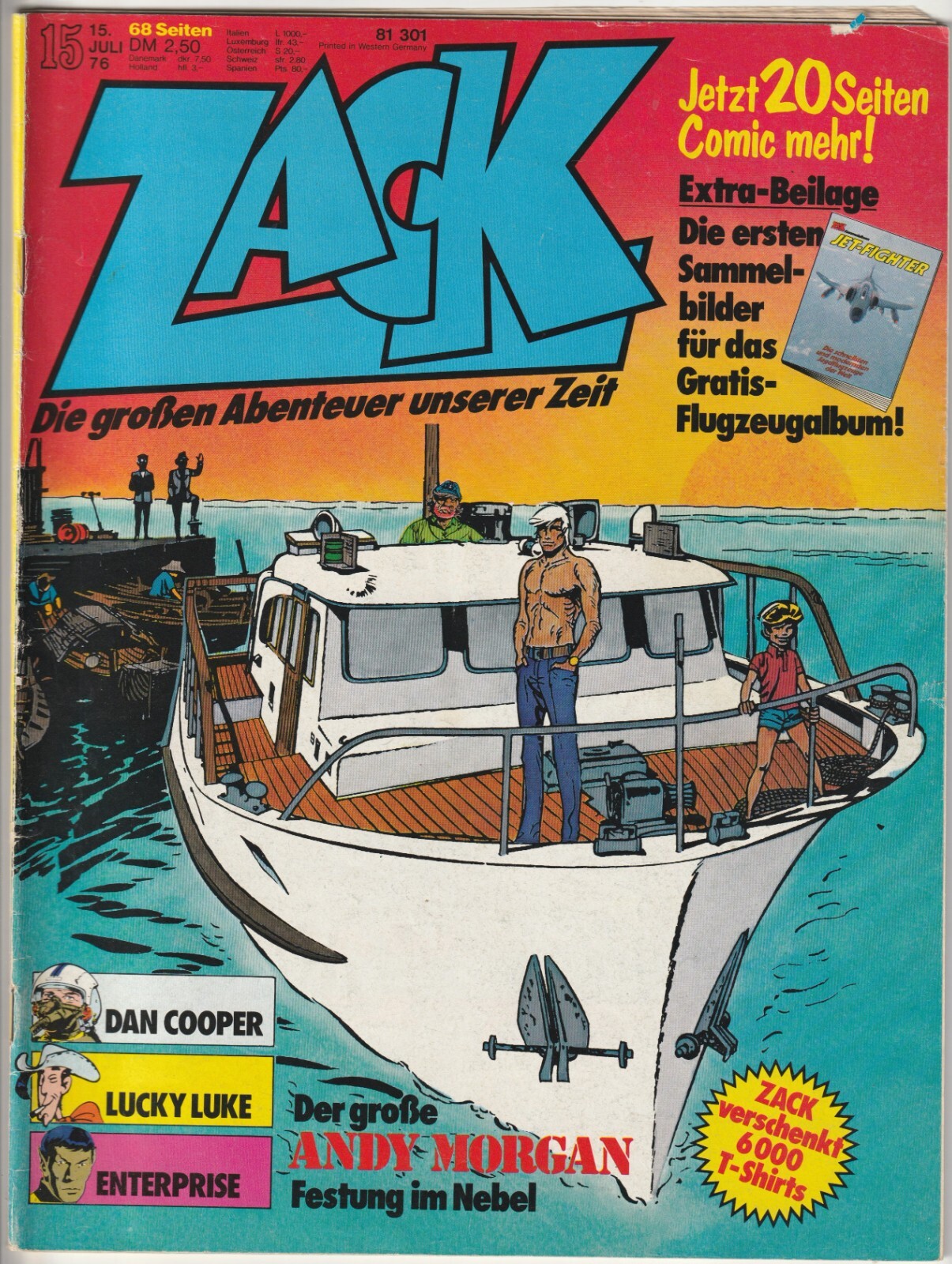 ✪ ZACK #15/1976 Andy Morgan + supplemento extra, Corallo Editore COMICHEFT Z2