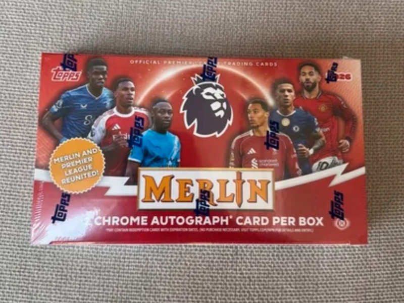 Hobby box topps merlin premier 25/26