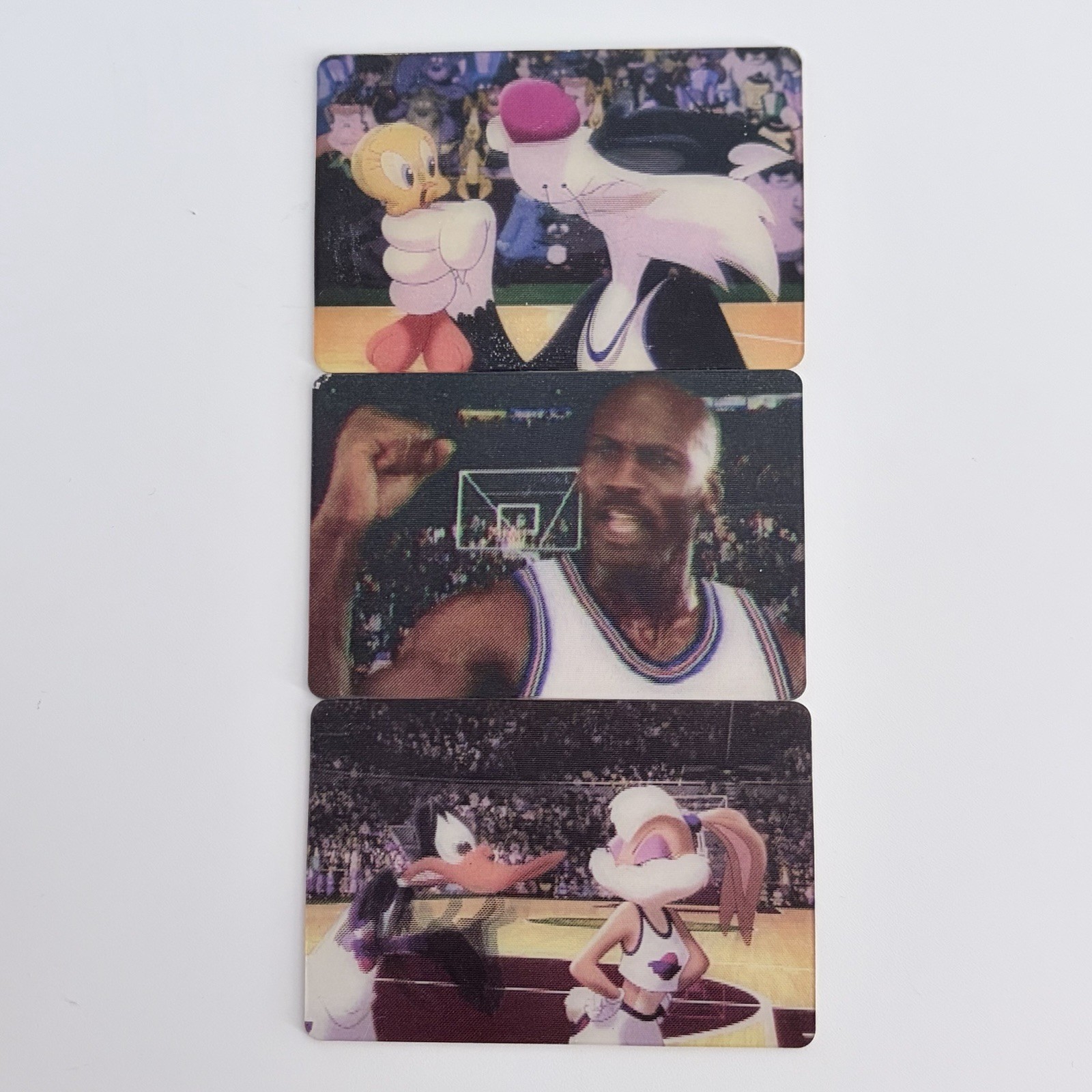 Lot x3 Trading Cards Movie Card Hologram Space Jam 1996 Kellogg’s vontage Spain