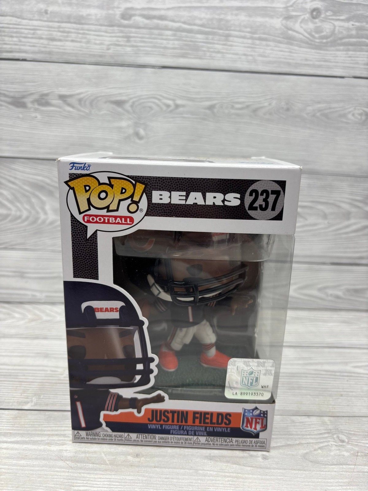 Funko Pop Football Bears 237 Justin Fields figurina vinile NFL da collezione