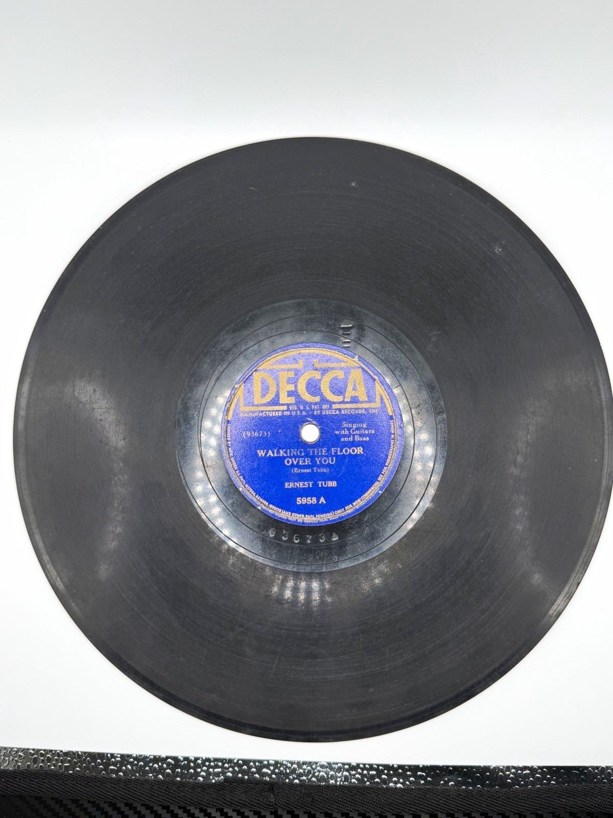 Ernest Tubb Walking The Floor Over You Decca 5958 Original 1941 78 RPM
