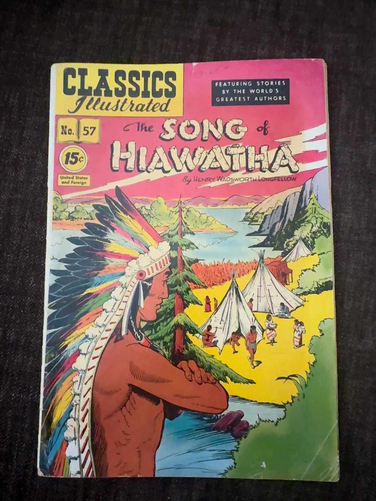 Classici illustrati n. 57 Il Cantico di Hiawatha 15¢ Gilberton