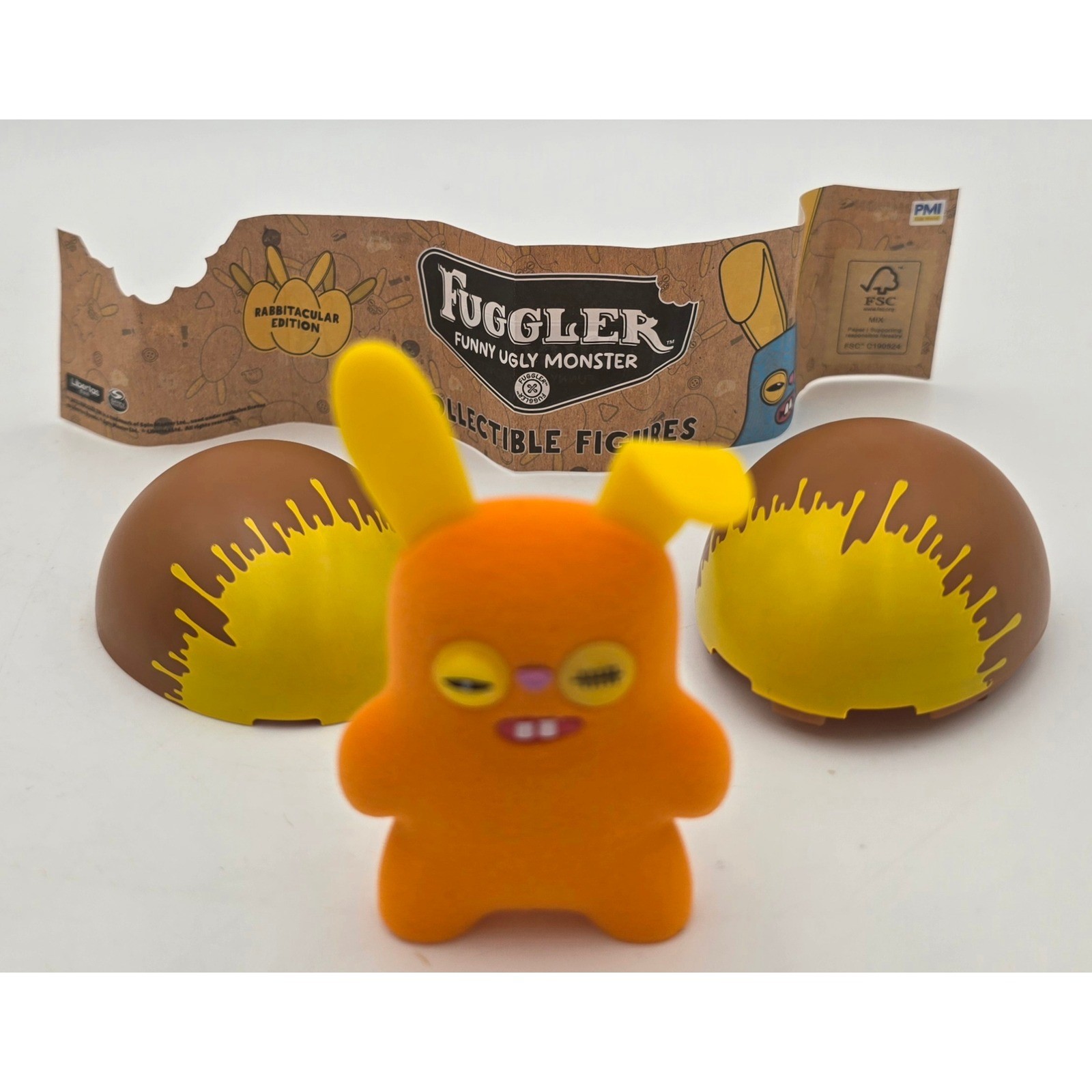 RARO Orange Fuzzy Fuggler Divertente Brutto Mostro Rabbitaculare Edizione Uovo di Pasqua