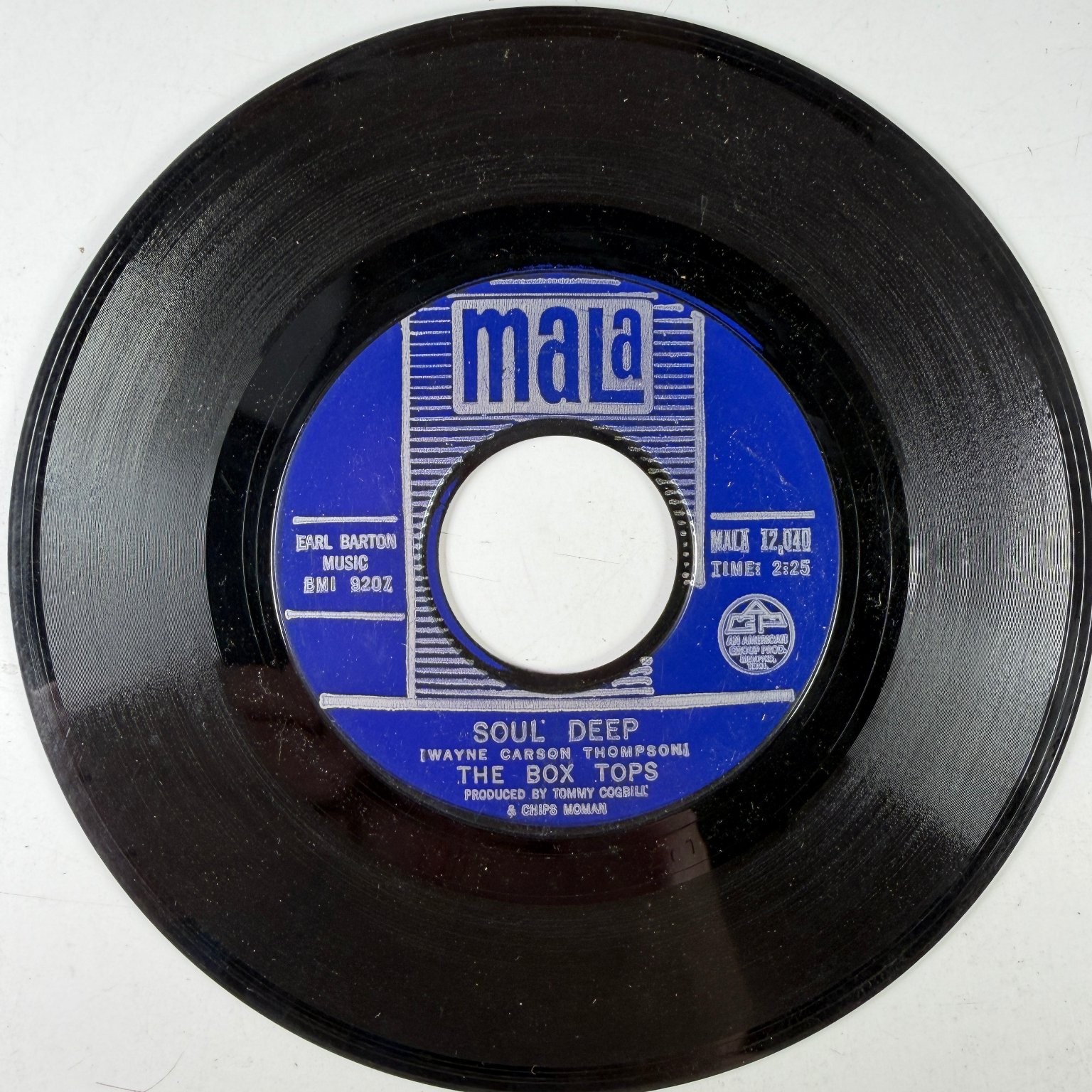The Box Tops - Soul Deep / (The) Happy Song 7" Single Mala Rock 45 RPM