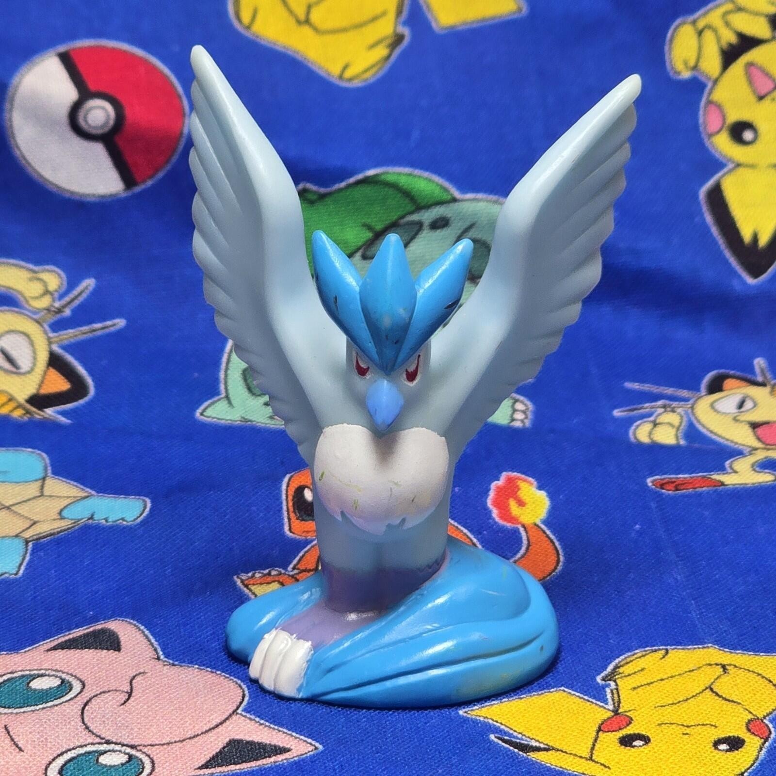 Pokemon Articuno White Figure Finger Puppet 1997 Nintendo Bandai Vintage Giappone