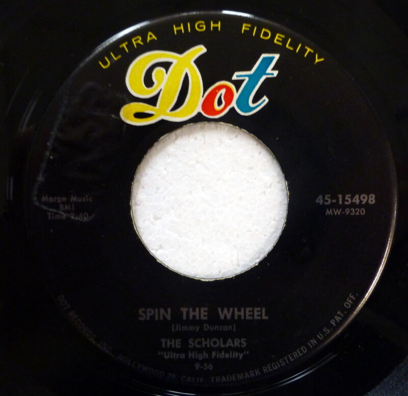 SCHOLARS 45 giri 7" DOT Single R&B Doo Wop VG+ 2955