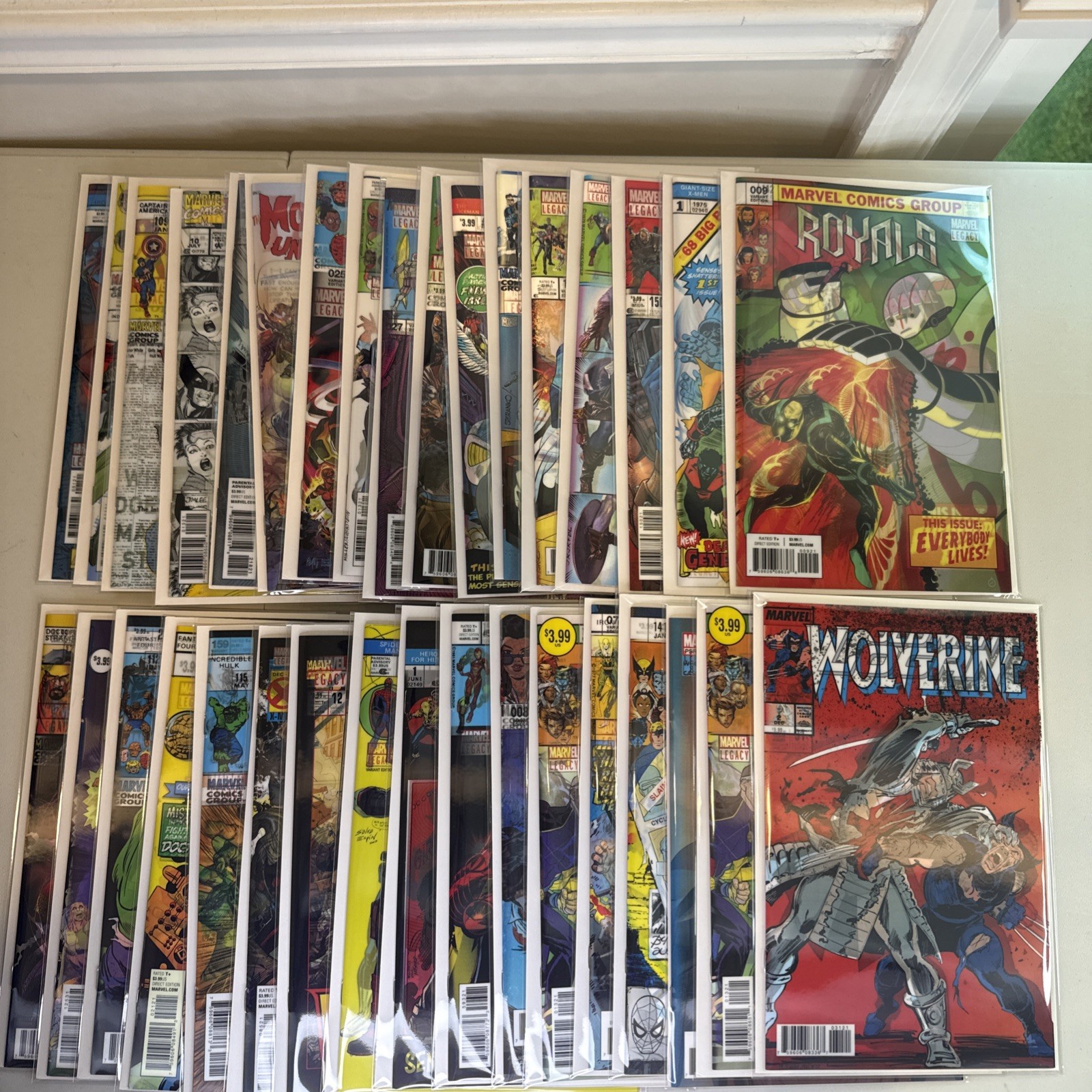 Marvel Lotto di 34 Copertine Omaggio Variante Lenticolare - X-men Spiderman Wolverine