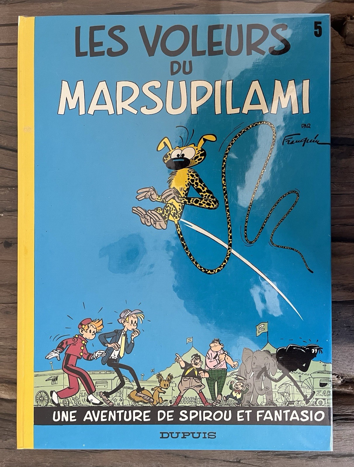 SPIROU : RARE EDIT DOS ROND 75 LES VOLEURS DU MARSUPILAMI CRAQUANT NEUF FRANQUIN