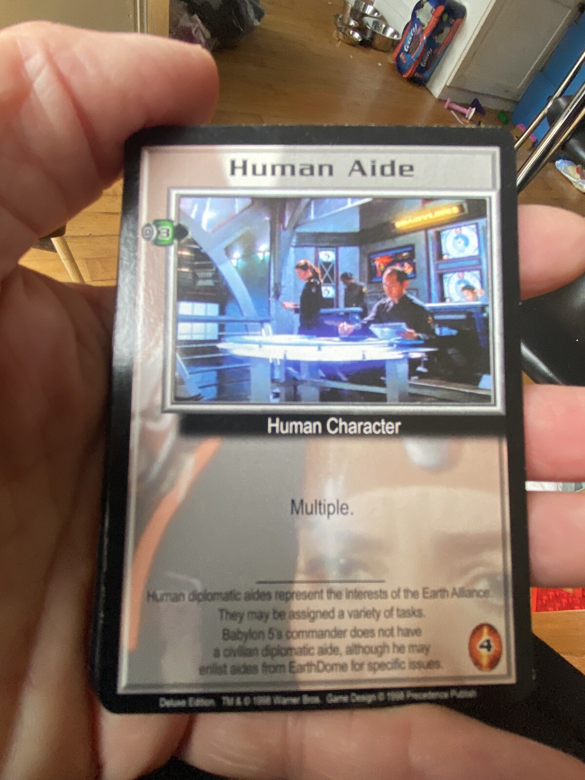 HUMAN AIDE EDITION 1998 BABYLON 5 CCG COLLECTORS CARD NEAR MINT UNPLAYED