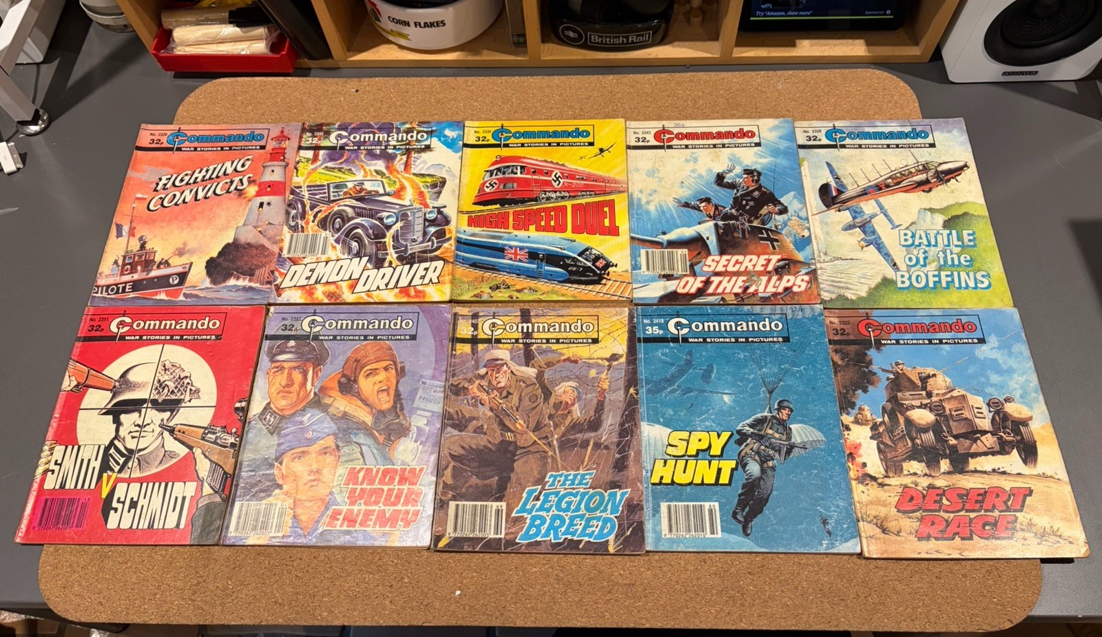 Vintage Bundle Job Lot Of  10 Commando War Comics WW2